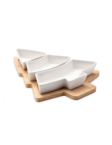 Bandejas con forma de árbol de Navidad