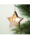 Adornos navideños en forma de estrella de MDF