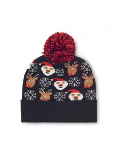 Gorros navideños de punto