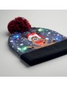 Gorros navideños de punto con luz LED