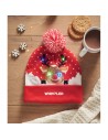 Gorros navideños de punto con luz LED