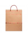 Bolsas de papel kraft con estampado navideño