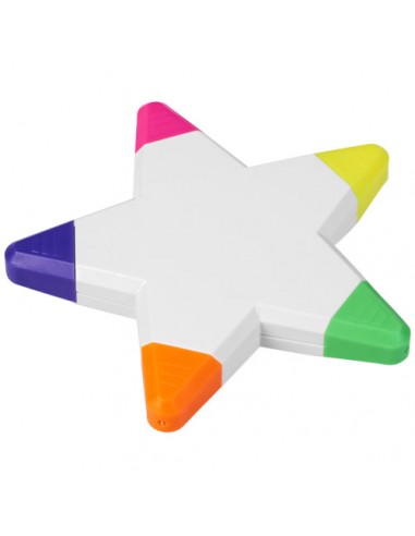 Marcadores 5 en 1 con forma de estrella