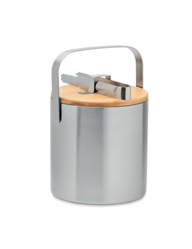 Cubiteras de acero inxoidable con tapa de bambú