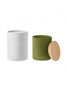 Velas de cera en tarro de...