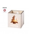 Velas aromáticas con caja en formas navideñas