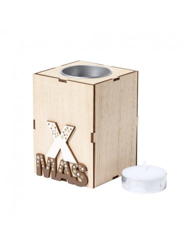 Velas aromáticas navideñas de madera