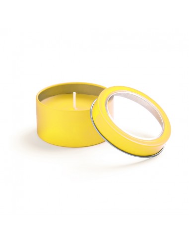 Velas aromáticas en tarro metálico