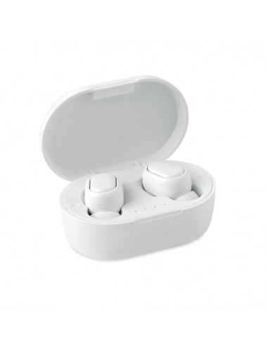 Auriculares blancos inalámbricos TWS 5.0 de ABS...