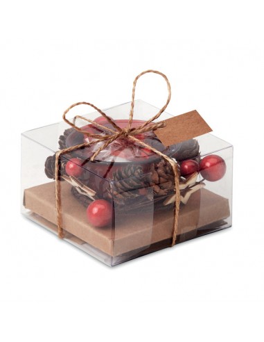 Portavelas de cristal navideños