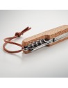 Navajas multifuncionales con funda de corcho y cordón