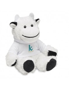 Peluches de vaca con sudadera