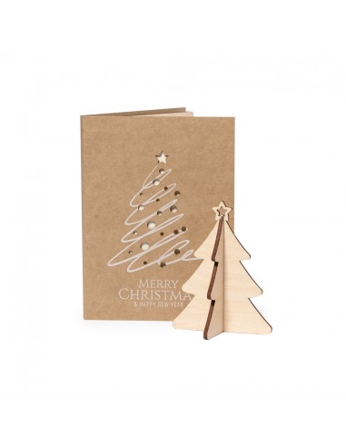 Postales de Navidad con adorno y semillas