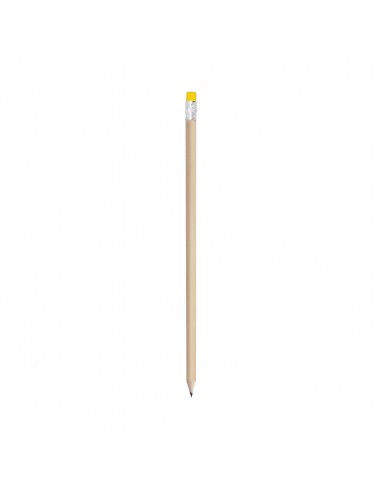 Lápices de madera natural con goma en variados...