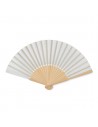 Abanicos de bambú con tejido de papel