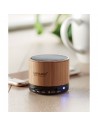 Altavoces inalámbricos de ABS y bambú con indicador LED