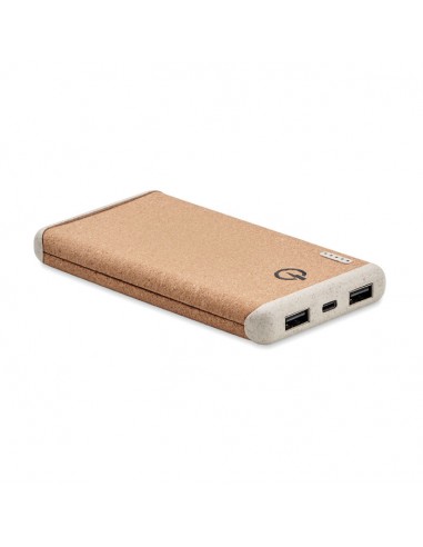 Power banks con cargador inalámbrico de corcho