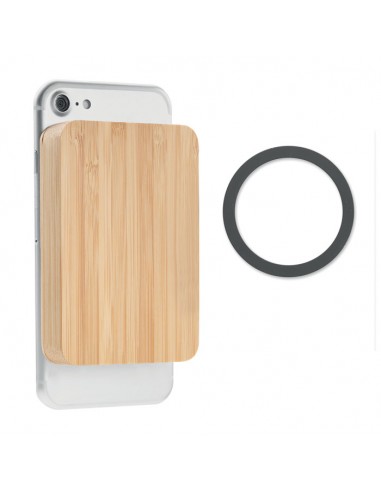 Power banks con cargador inalámbrico de bambú
