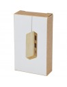 Hub USB de bambú con 3 puertos en caja de regalo