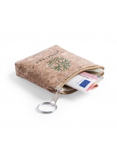 Monederos cuadrados de corcho