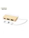 Hub USB de bambú con mármol