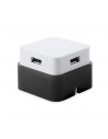Hub USB cuadrados con diseño bicolor