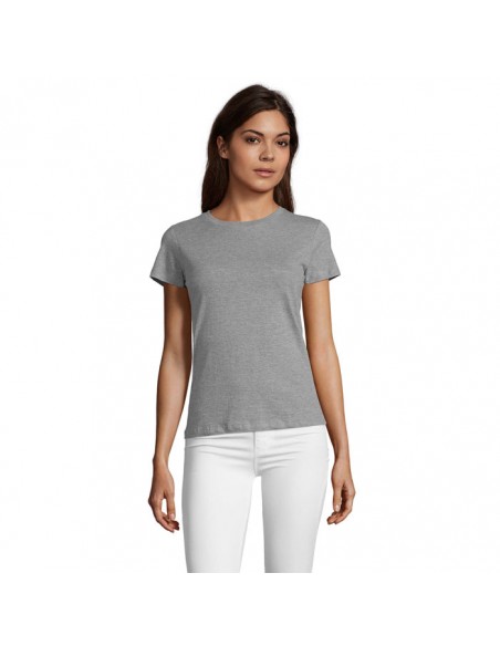 Camisetas para mujer de manga corta con cuello redondo