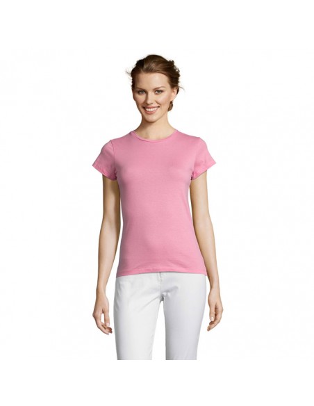 Camisetas para mujer de cuello fino