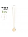 Medallas de madera natural