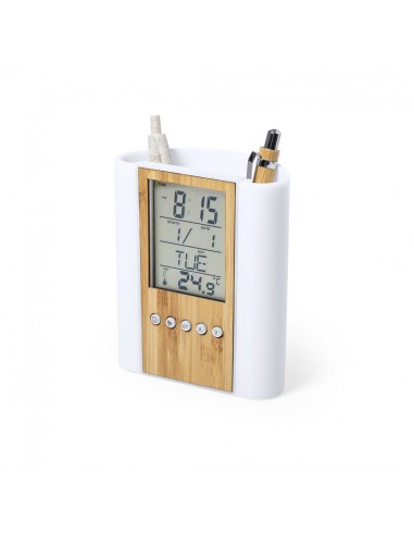 Lapiceros multifunciones de ABS y bambú