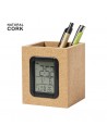 Lapiceros de corcho con reloj