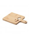 Tablas de cortar de bambú con cuchillo para quesos