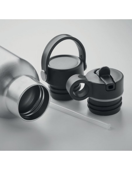 Botellas de acero inoxidable con doble tapón 700 ml