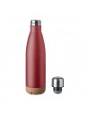 Botellas de acero inoxidable con base de corcho 500 ml