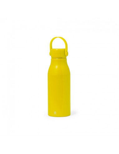 Botellas de aluminio reciclado y tapón con asa...