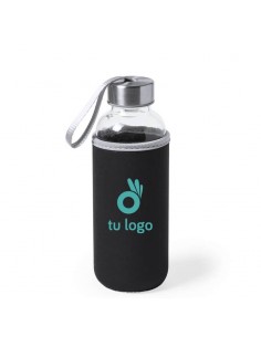 Botellas de cristal funda...