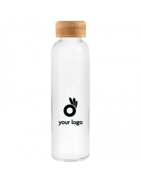 Botellas de cristal con tapón natural