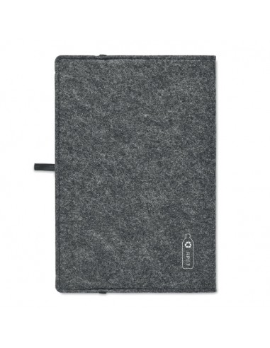 Libretas A5 de fieltro RPET con soporte para...