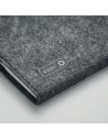 Libretas A5 de fieltro RPET con soporte para bolígrafos