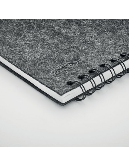 Libretas A5 con tapa de fieltro RPET