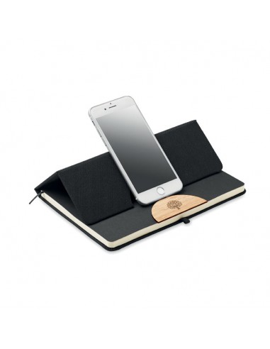 Libretas A5 con tapa de RPET y detalles de bambú