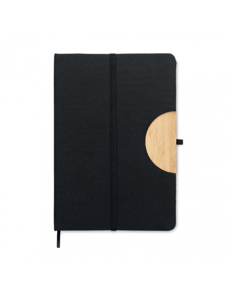 Libretas A5 con tapa de RPET y detalles de bambú