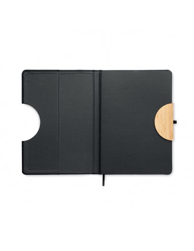 Libretas A5 con tapa de RPET y detalles de bambú