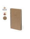 Cuadernos A5 con tapa de cartón reciclado y cápsula de semillas