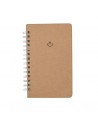 Cuadernos A5 con tapa de cartón reciclado y cápsula de semillas