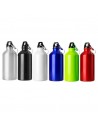 Botellas de aluminio con mosquetón y llavero 500 ml