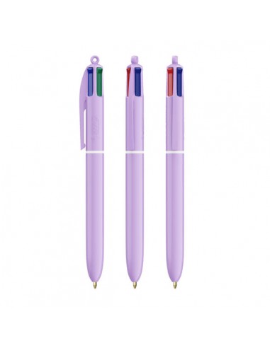 Bolígrafos Bic 4 colores pastel