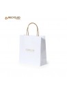 Bolsas de papel reciclado blancas tamaño S