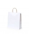 Bolsas de papel reciclado blancas tamaño L