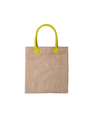 Bolsas de yute con asas de color